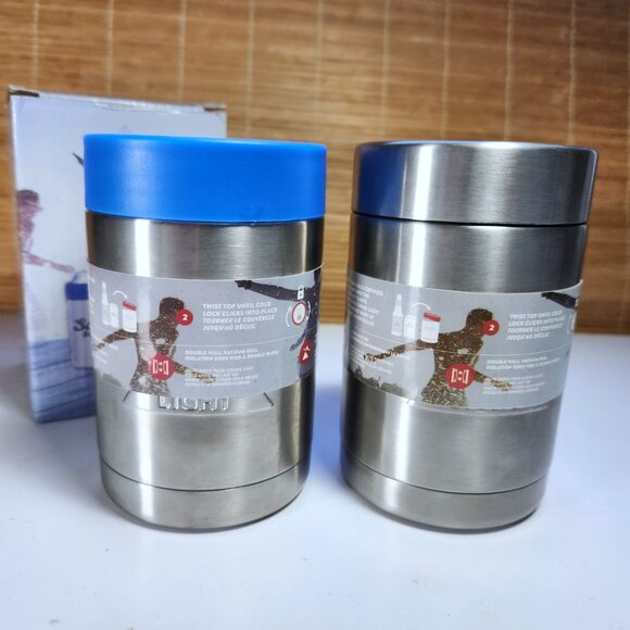 Coors Light Silver Bullet Beer Can Bottle Koozie Coozie Stainless Steel New (2) - Picture 3 of 10